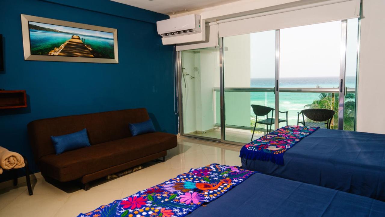 カンクン Ocean Front Viewヴィラ エクステリア 写真